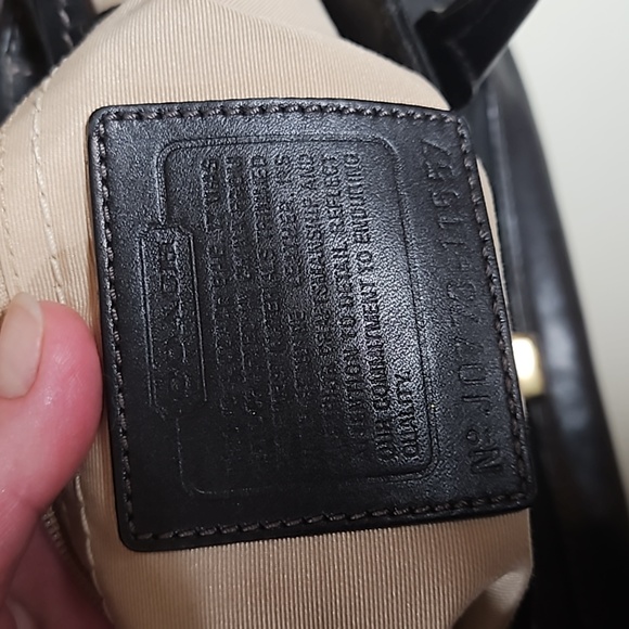 Coach Signature Front Turn Lock Bag - Picture 15 of 17